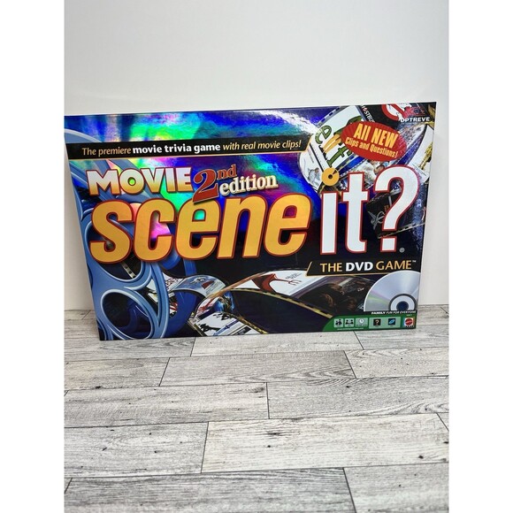 Scene It? Movie 2nd Edition DVD Trivia Board Game Mattel 2007 Preowned COMPLETE - Picture 1 of 10
